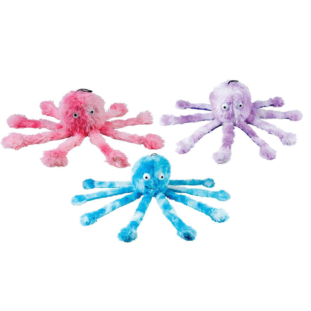 Gorpets Octopus Dog Toy with Squeakers for Interactive Play