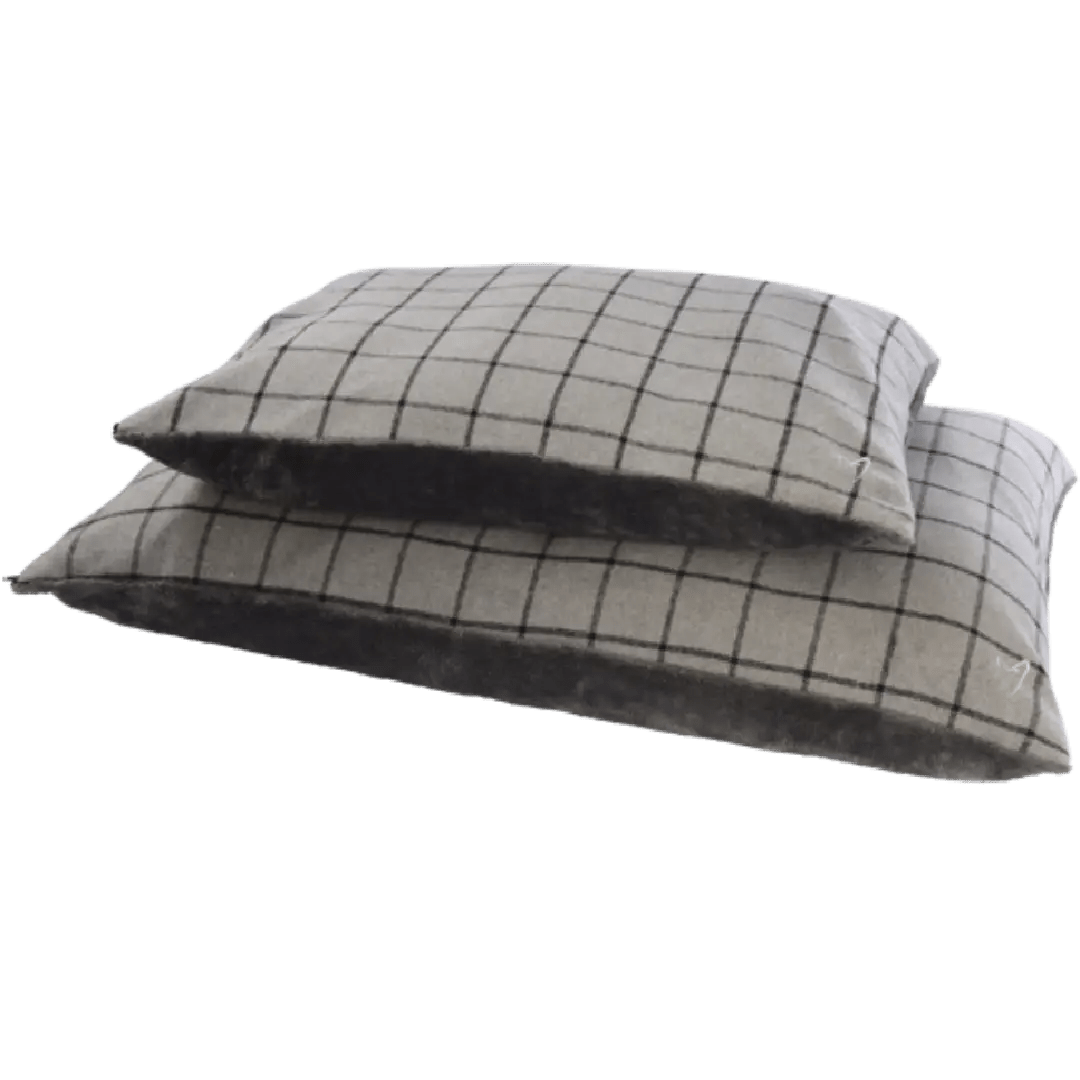 dog pillow bed - Grey Check