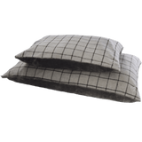 dog pillow bed - Grey Check