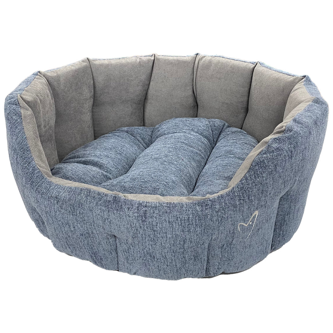 High Sided Dog Bed Blue