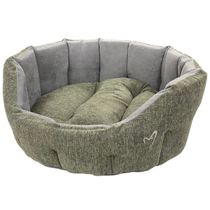 High Sided Dog Bed Green