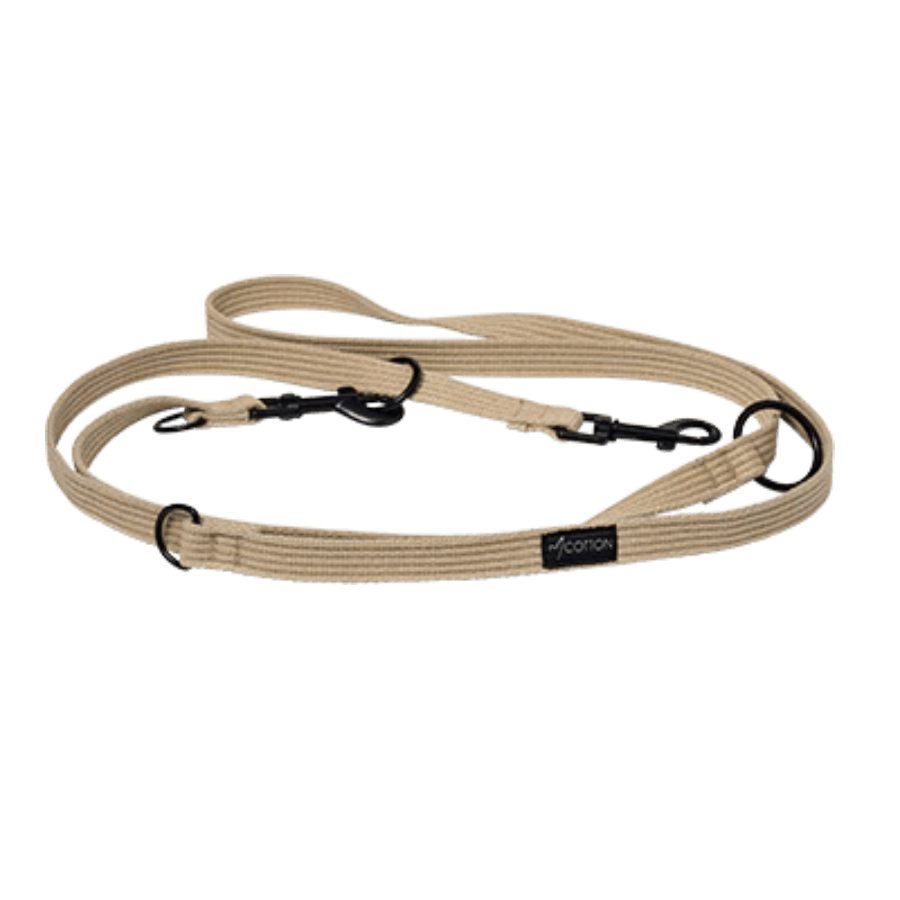 Double-Ended Training Lead for Puppy and Dog Training - beige