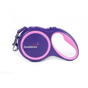 Doodlebone 5m Purple Retractable Dog Lead-Pawfecthome