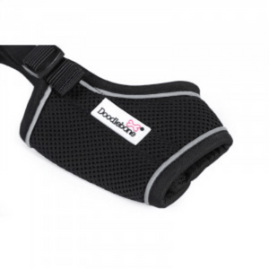 Doodlebone Breathable Black Dog Muzzle-Pawfecthome