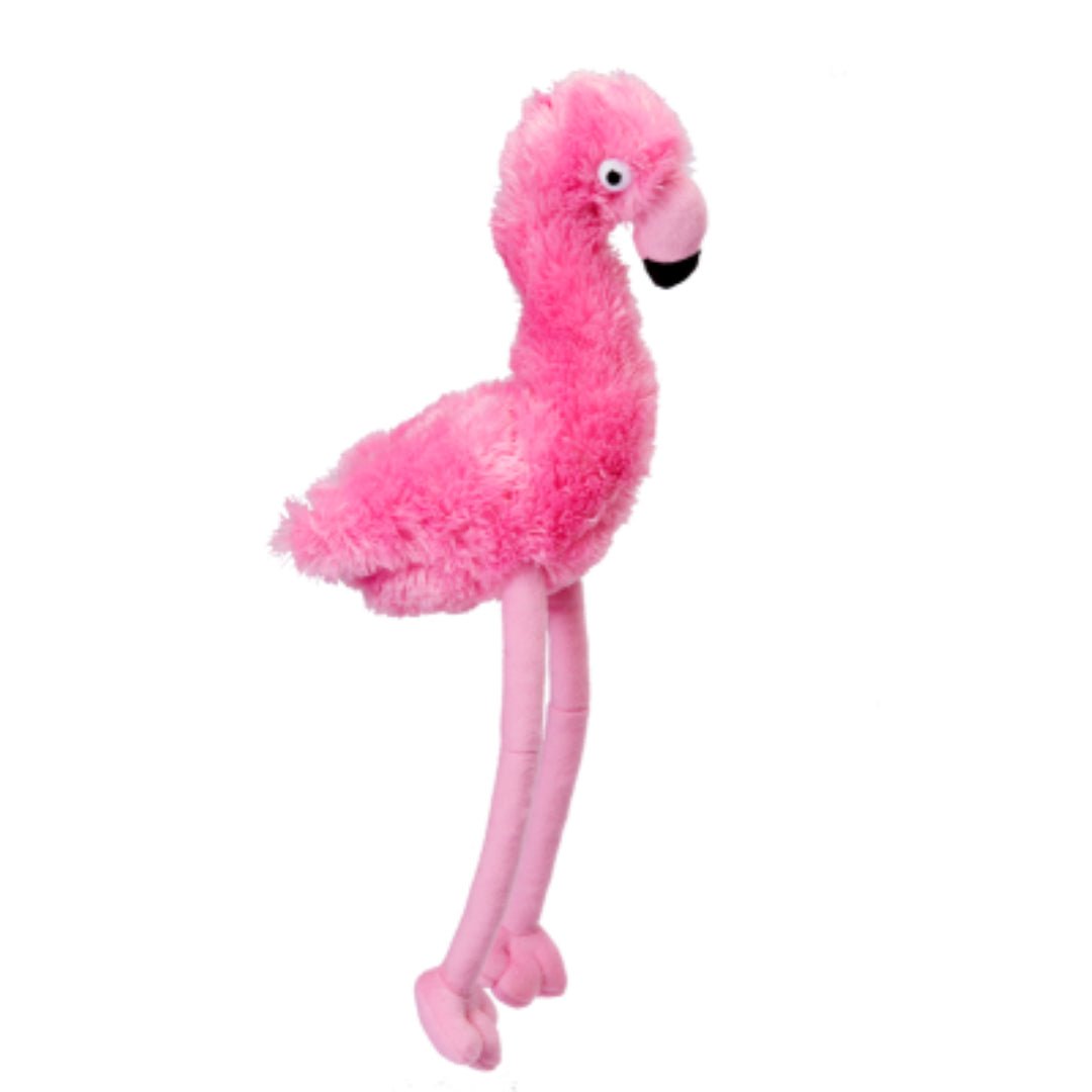 Plush Flamingo Dog Toy with Long Legs for Interactive Play