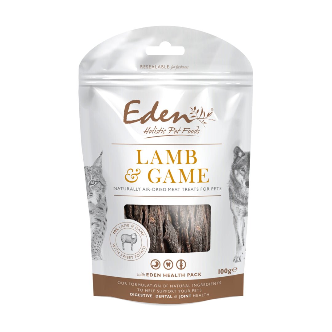 Lamb & Game Natural Dog Treats 100G | Eden Holistic Pet Foods-Pawfecthome