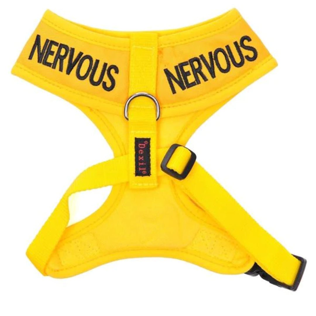 Nervous Dog Vest in Yellow | Dexil-Pawfecthome