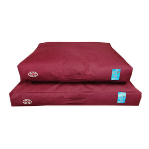 Waterproof Outdoor Dog Bed - Durable Exterior Dog Mattress - Wine