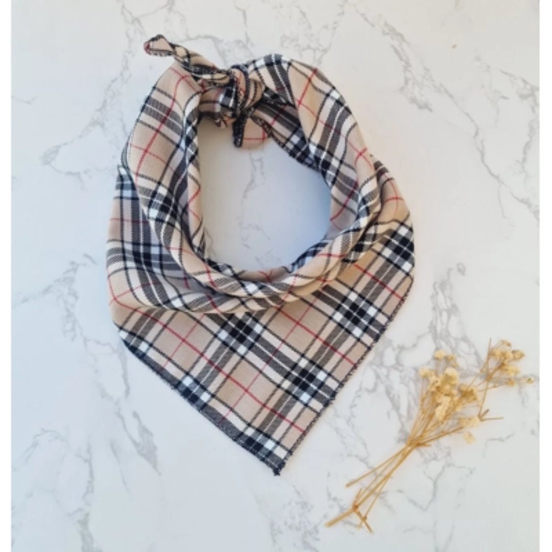 Stylish Dog Bandanas - Barkberry Plaid | Pet Pouch Boutique-Pawfecthome