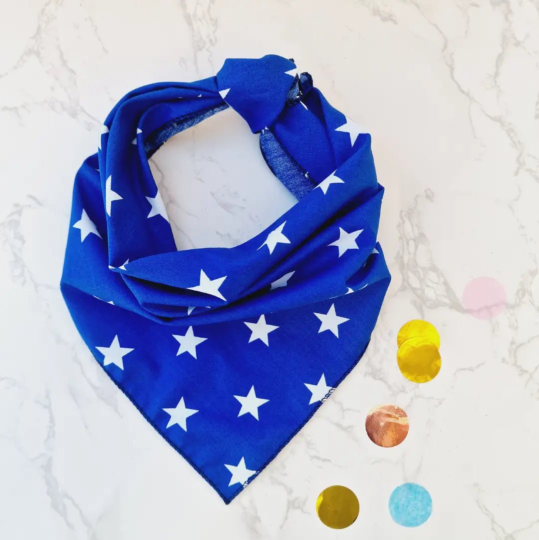 Stylish Dog Bandanas - Blue Star | Pet Pouch Boutique-Pawfecthome